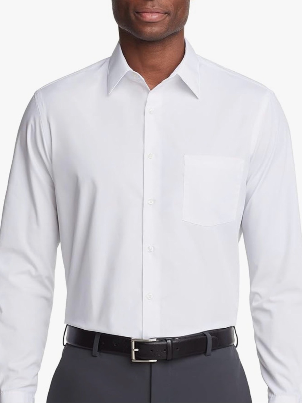 Van Heusen White Long Sleeve Dress Shirt